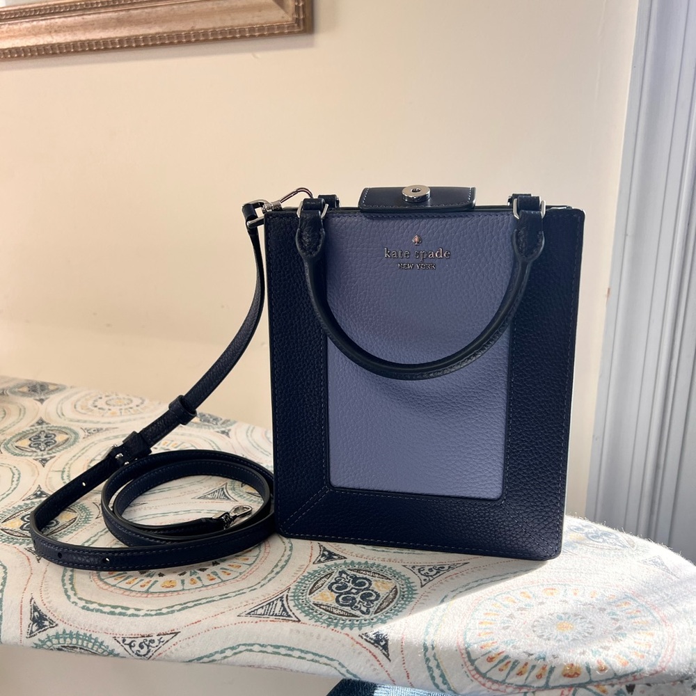 Kate Spade ♠️ Lena Mini Tote- blue color block